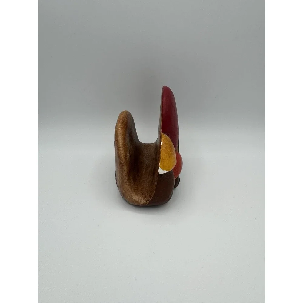 Vintage Retro 70s 80s Ceramic‎ Hand Painted Mushroom Napkin Or Letter Holder